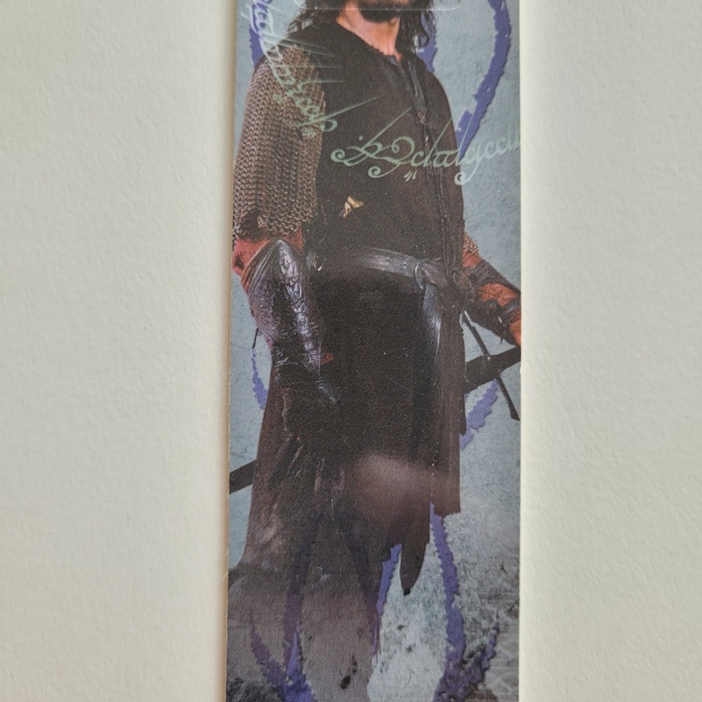 Vintage Aragorn Tab Bookmark, 2002 Lord Rings Two Towers, Y2K Movie, XTAB-622477 - Picture 4 of 12